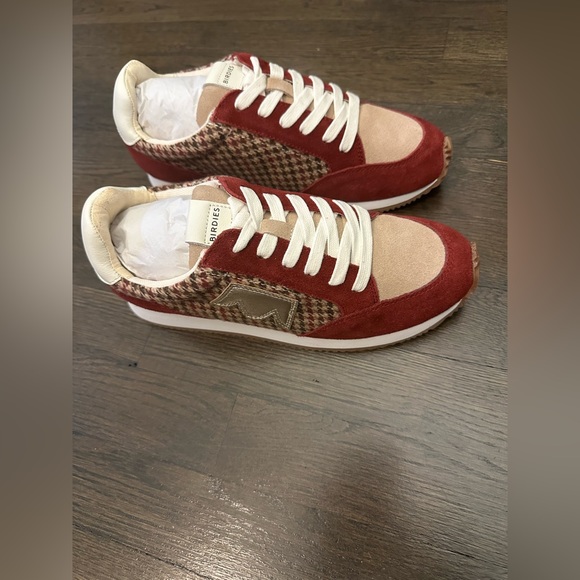 NWT Birdies Roadrunner Sneaker in Primary Plaid Size 7.5 - Picture 2 of 7